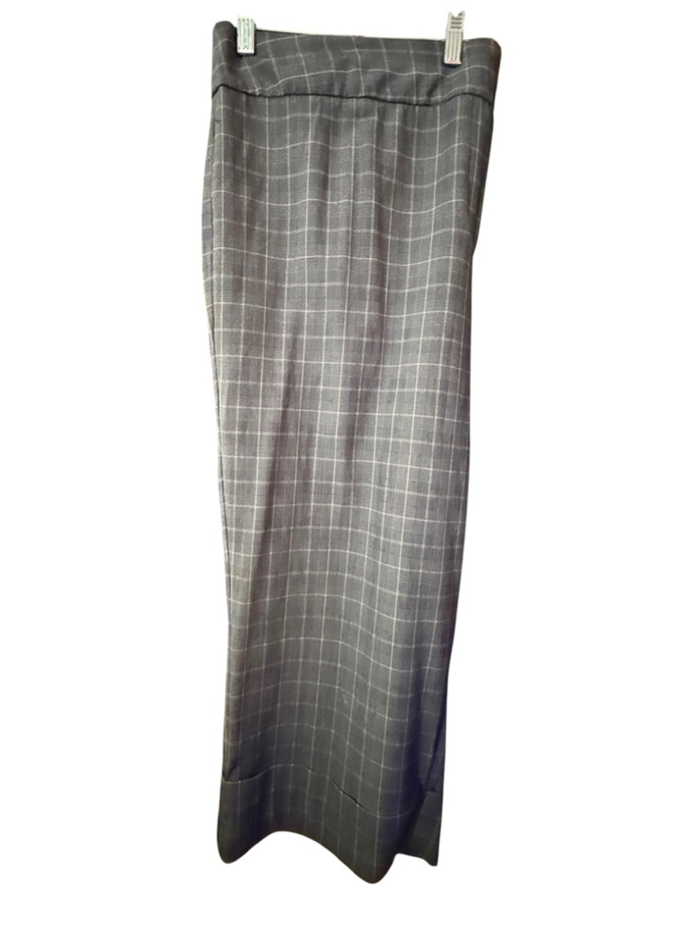 Avenue Navy Plaid Capri Pants 22